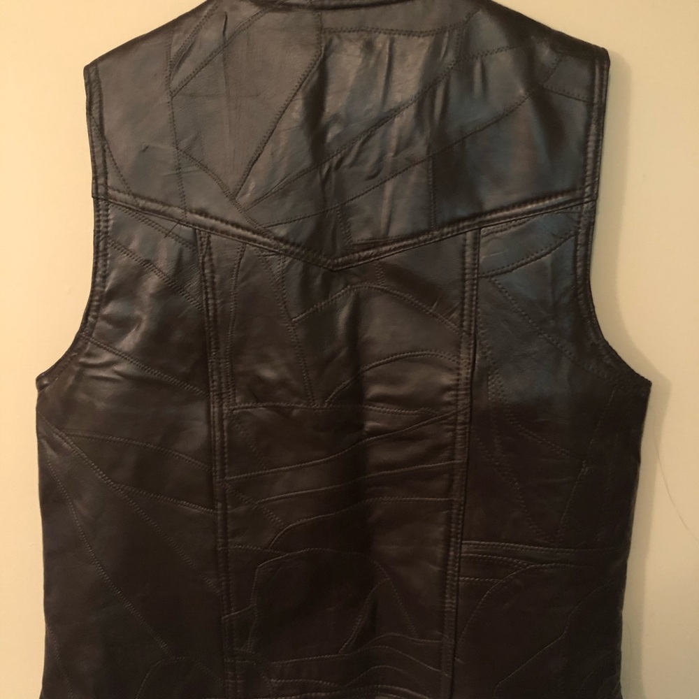Leather vest